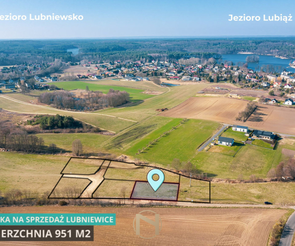 Działka na sprzedaż,   Lubniewice - 128 385 zł