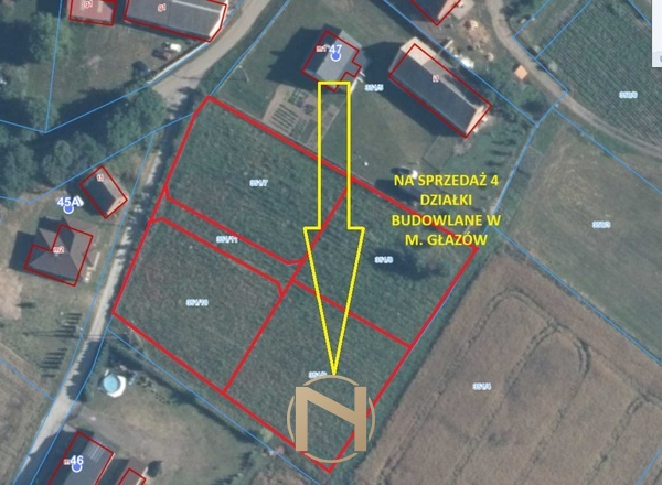 Działka na sprzedaż,   Głazów - 109 000 zł