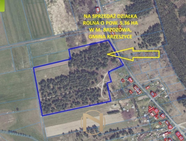 Działka na sprzedaż,   Brzozowa - 220 000 zł
